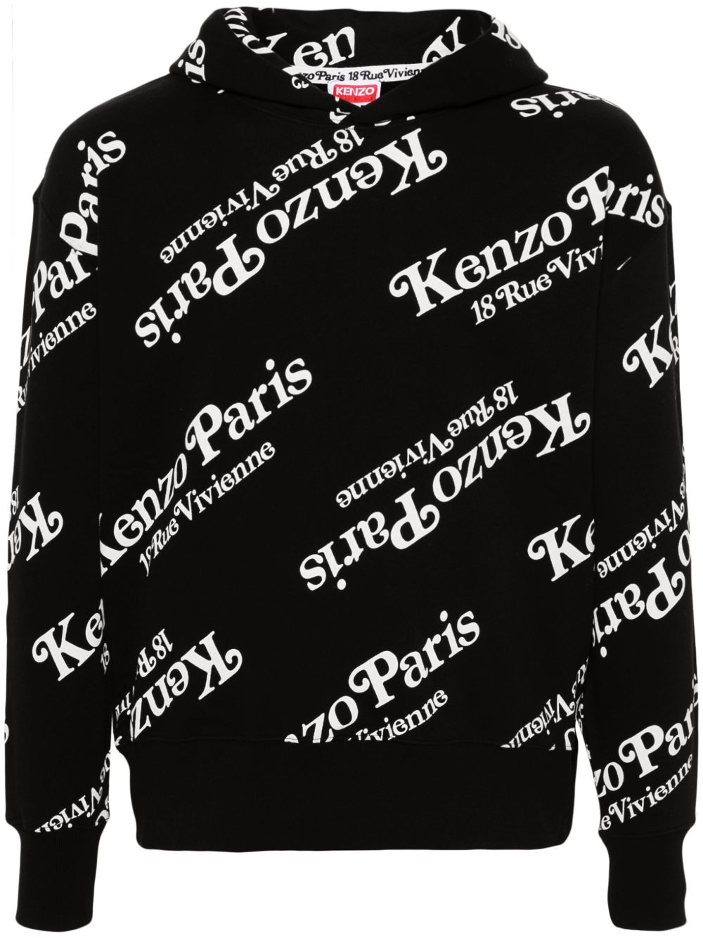Kenzo x Verdy Black 印花连帽衫 - 黑色