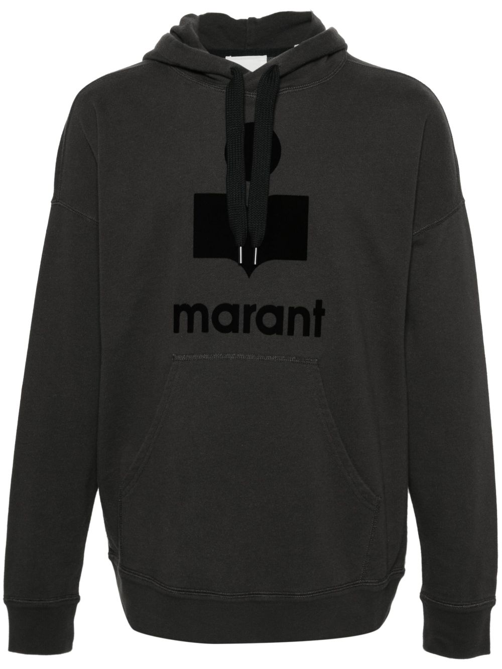MARANT Miley 植绒logo连帽衫 - 灰色