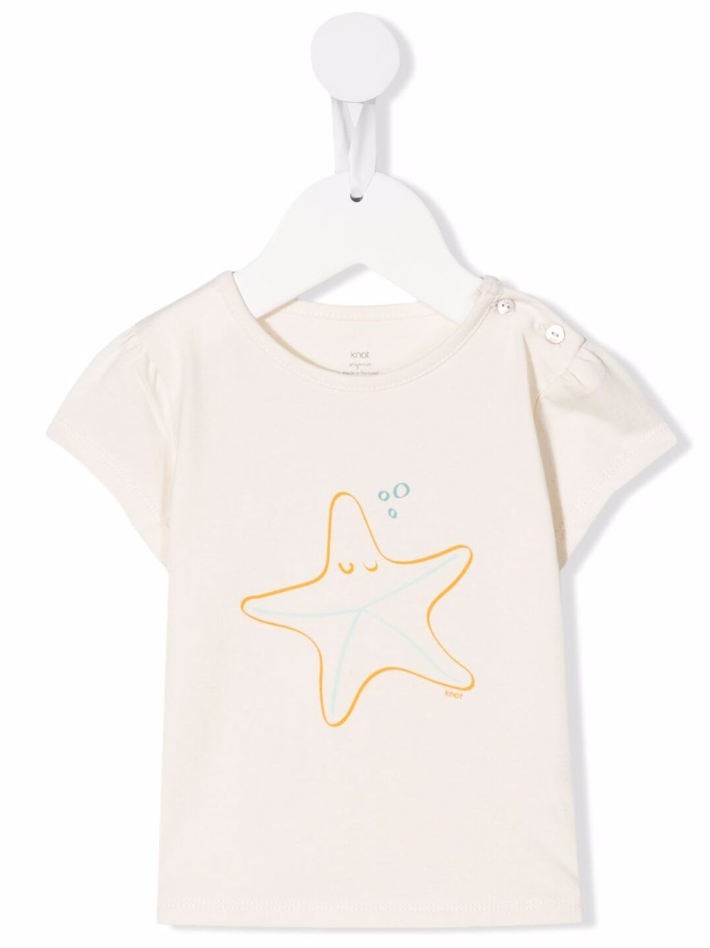 Knot Starfish 图案印花T恤 - 中性色