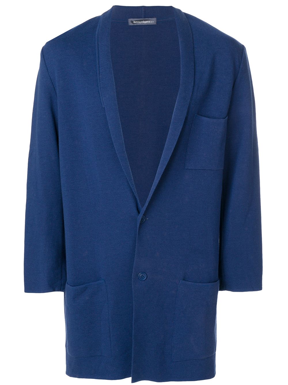 Issey Miyake Pre-Owned 古着披肩领开衫 - 蓝色