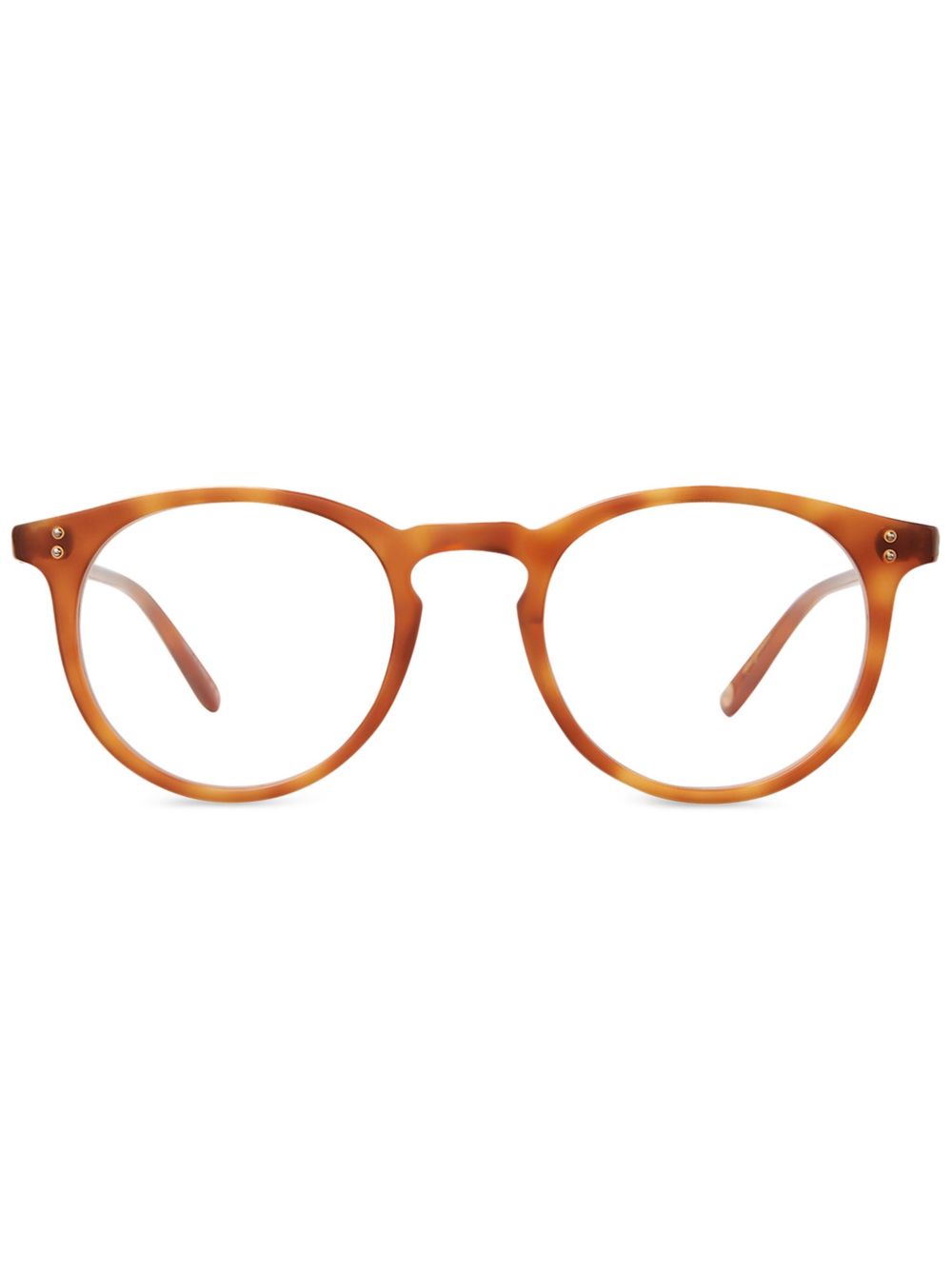 Garrett Leight 圆框眼镜 - 褐色