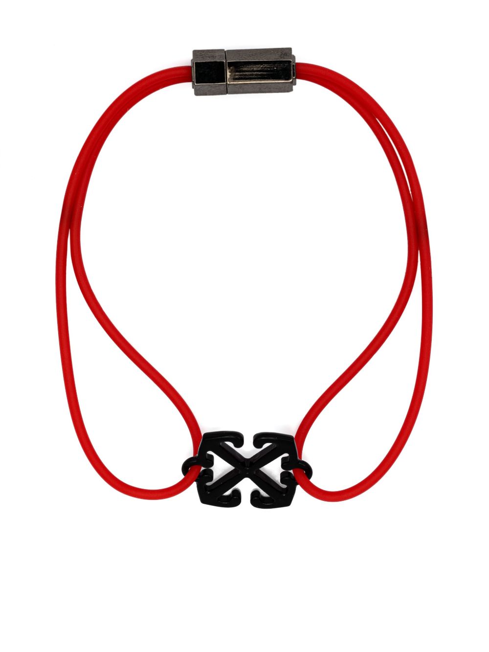 Off-White Arrow 橡胶手链 - 红色