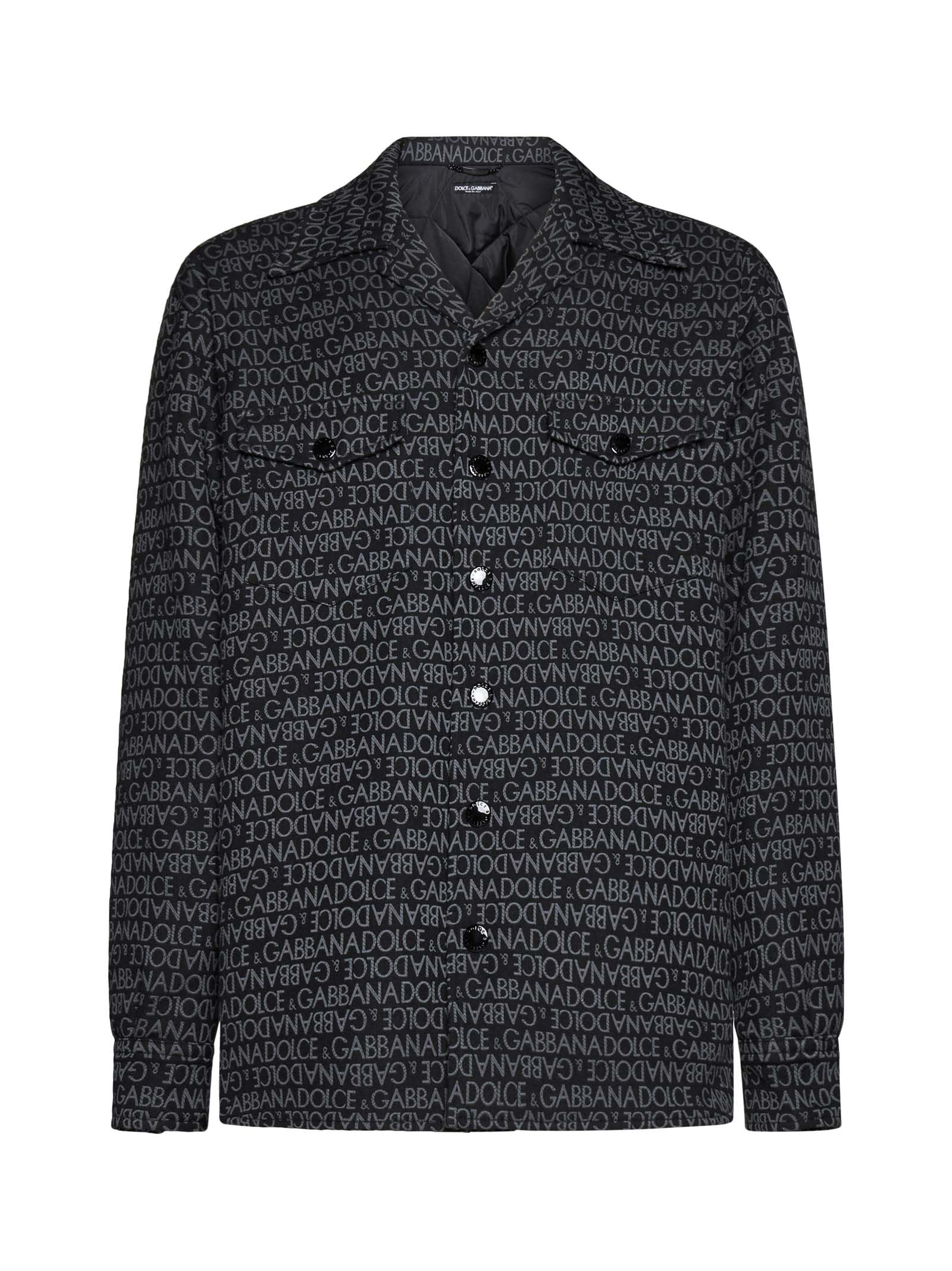 Dolce & Gabbana Monogram Jacquard Padded Overshirt