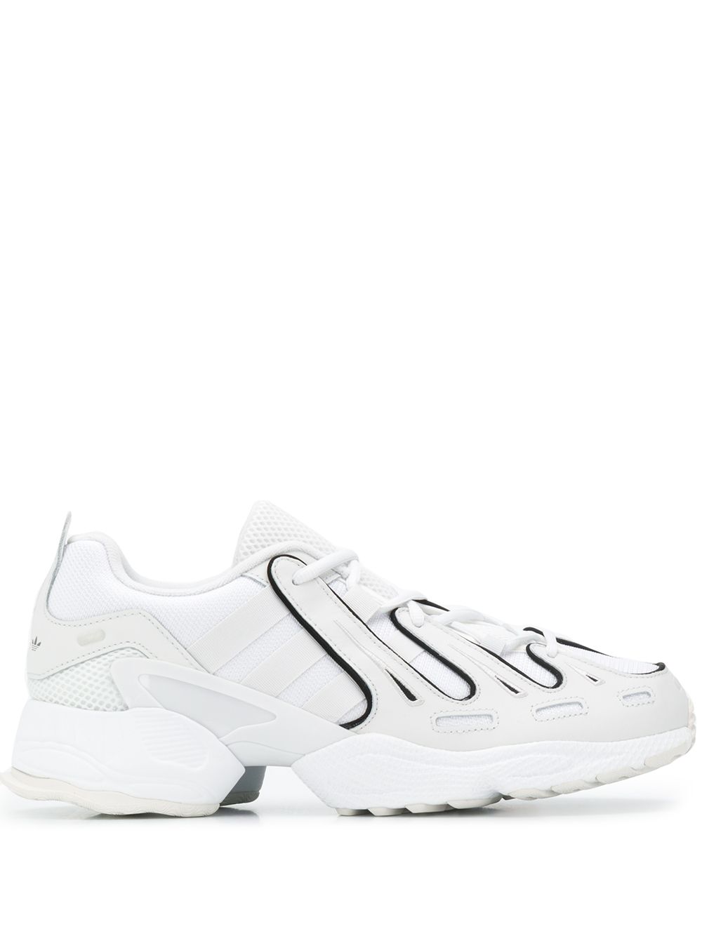 adidas 网布拼接运动鞋 - 白色