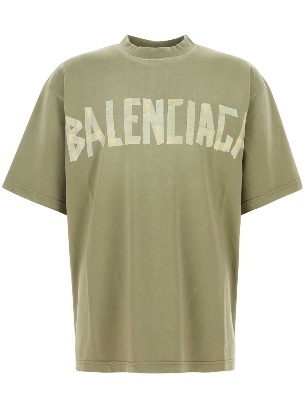 Balenciaga logo印花T恤 - 绿色