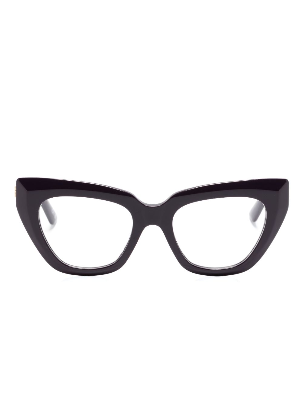 Balenciaga Eyewear logo标牌猫眼框眼镜 - 紫色