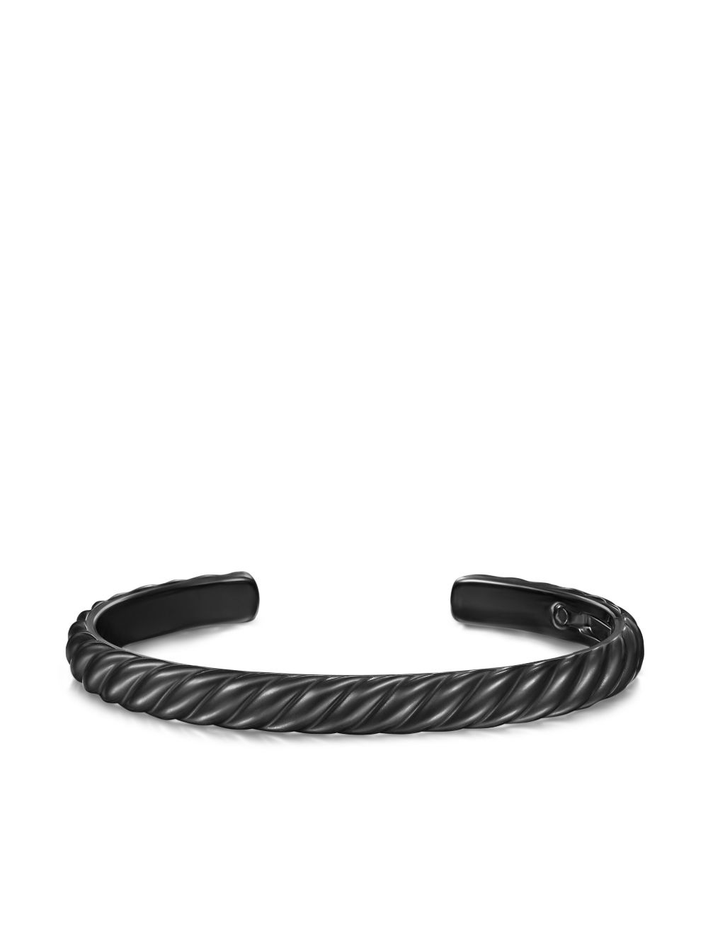 David Yurman Sculpted Cable 手镯 - 黑色