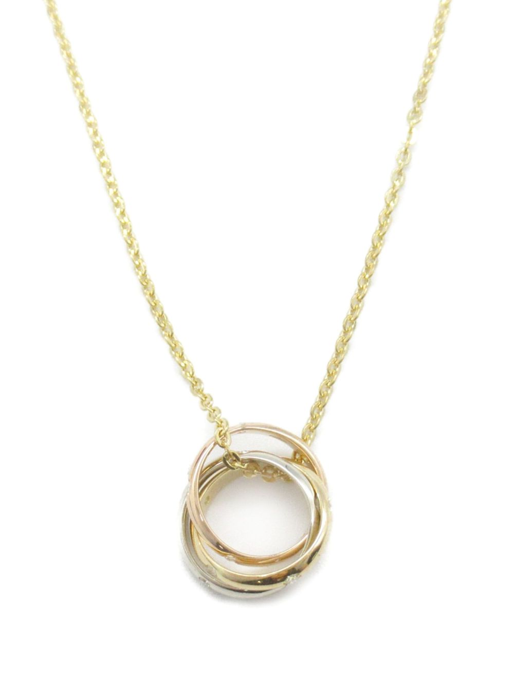 Cartier 18K黄金 Baby Trinity 钻石项链（2010年代典藏款） - 金色