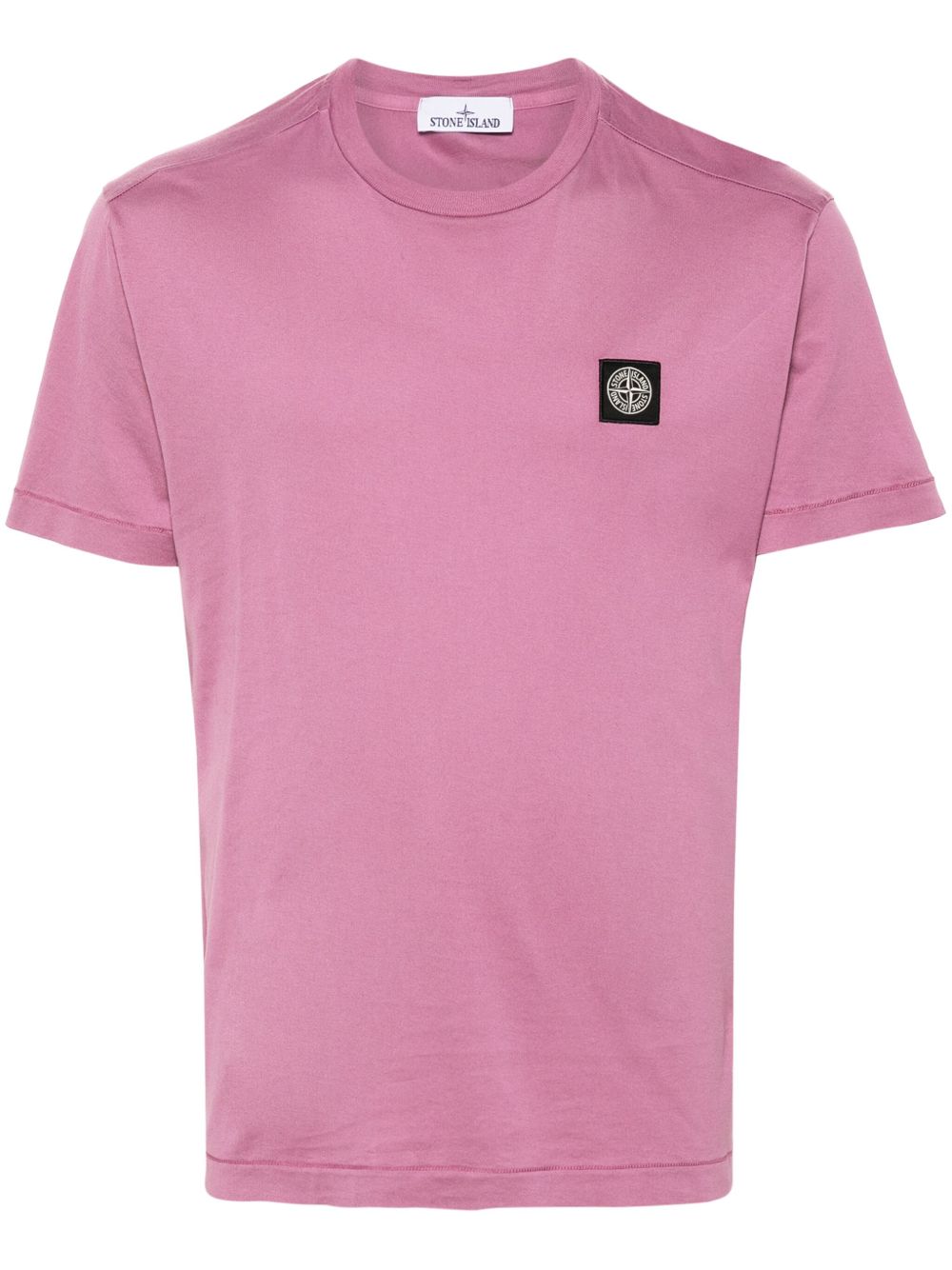 Stone Island 罗盘贴花棉T恤 - 粉色