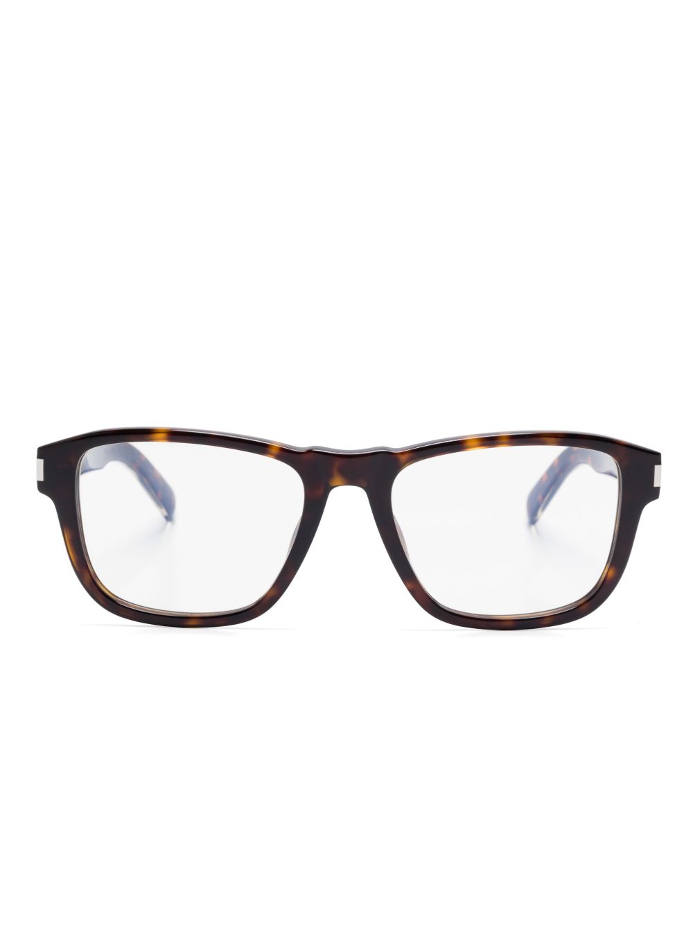 Saint Laurent Eyewear 玳瑁纹效果眼镜 - 褐色