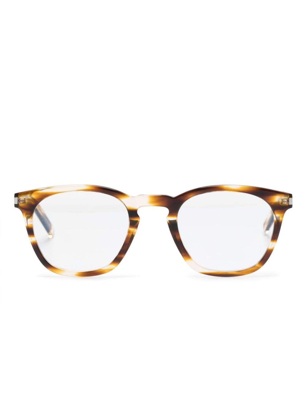 Saint Laurent Eyewear SL 30 Slim 方框眼镜 - 褐色
