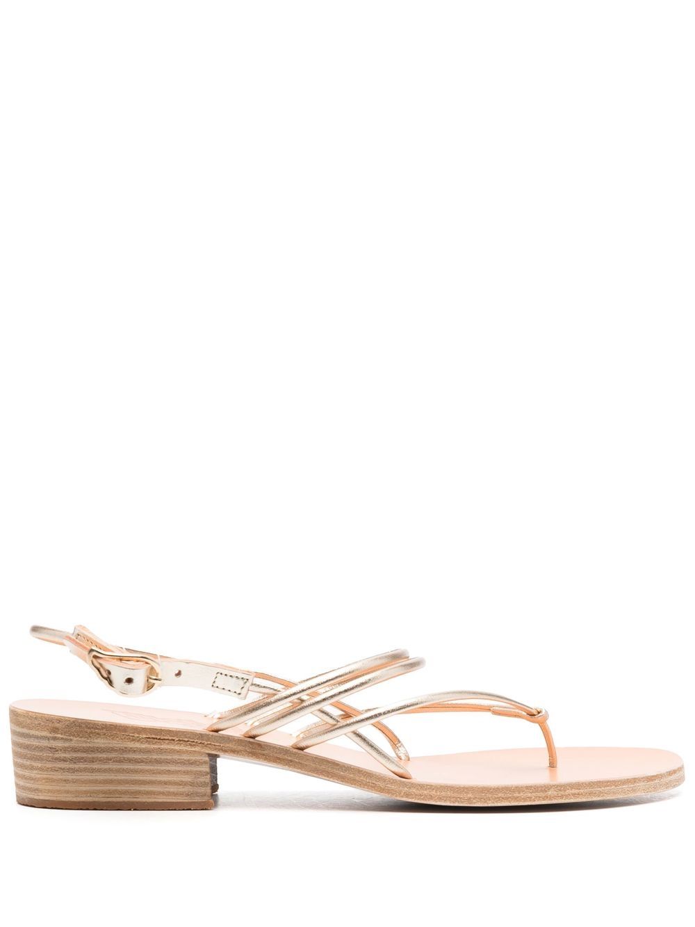 Ancient Greek Sandals Cycladic 高跟凉鞋 - 金色