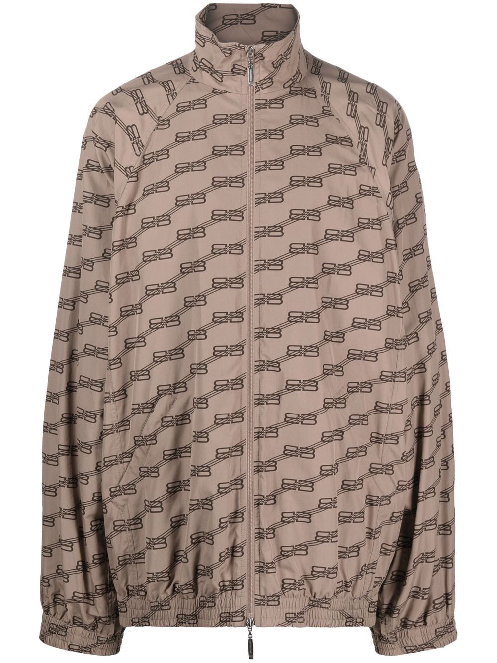 Balenciaga BB Monogram 运动夹克 - 褐色