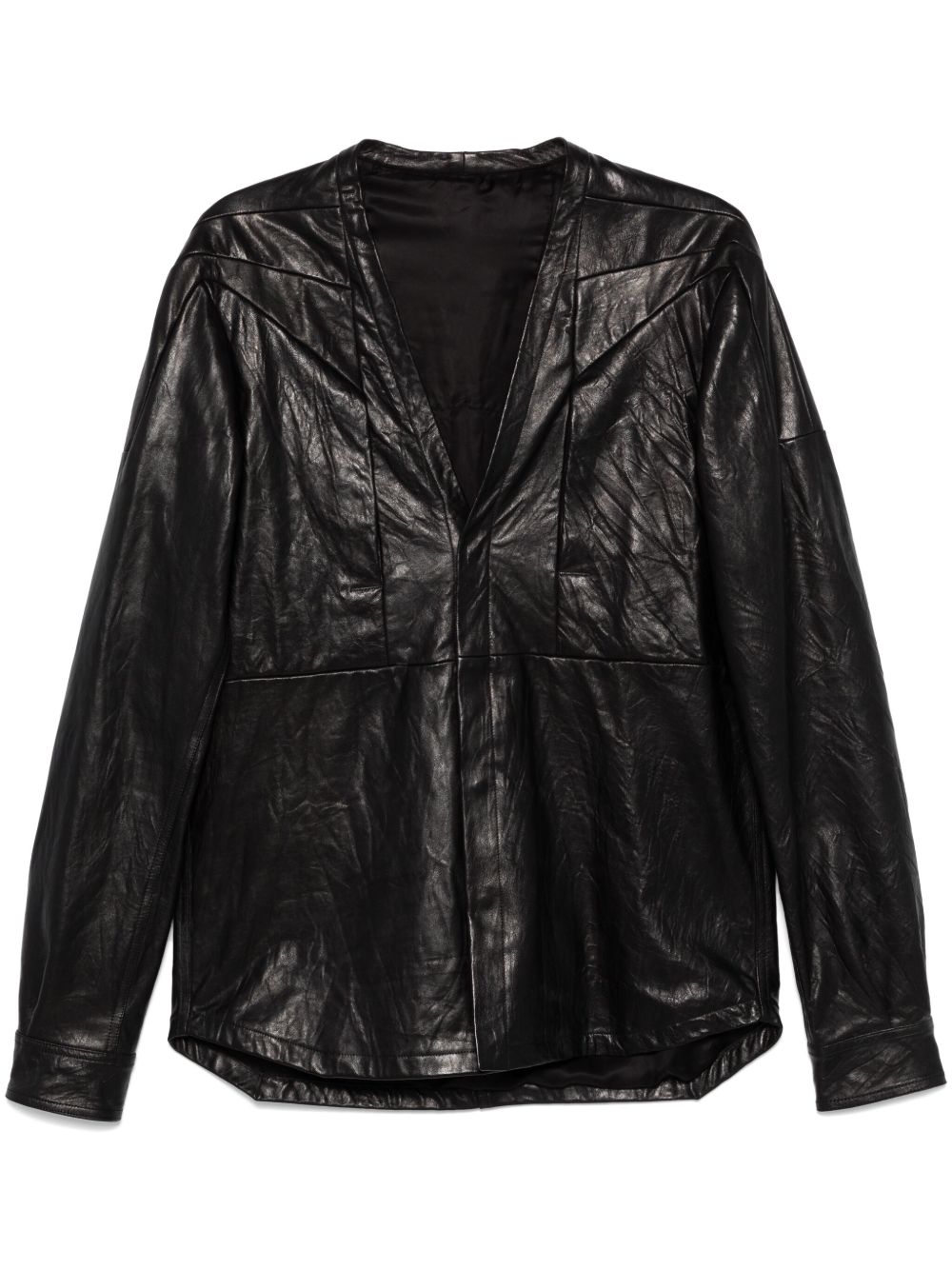 Rick Owens Girdered Larry 夹克 - 黑色