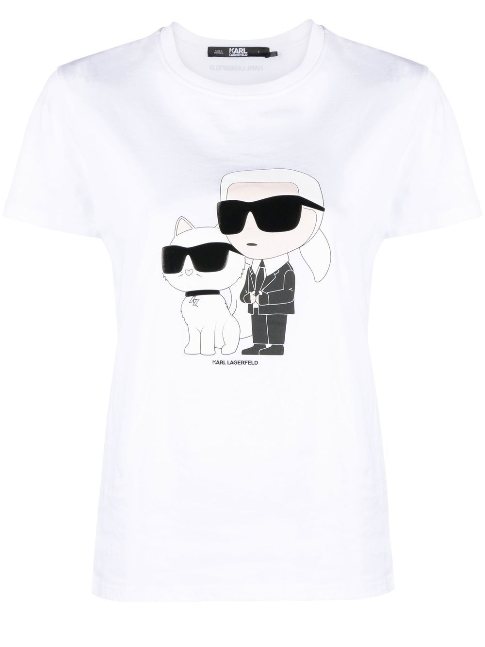 Karl Lagerfeld Ikon 棉T恤 - 白色