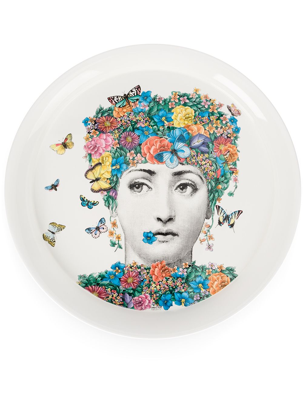 Fornasetti Fior Di Lina盘 - 白色