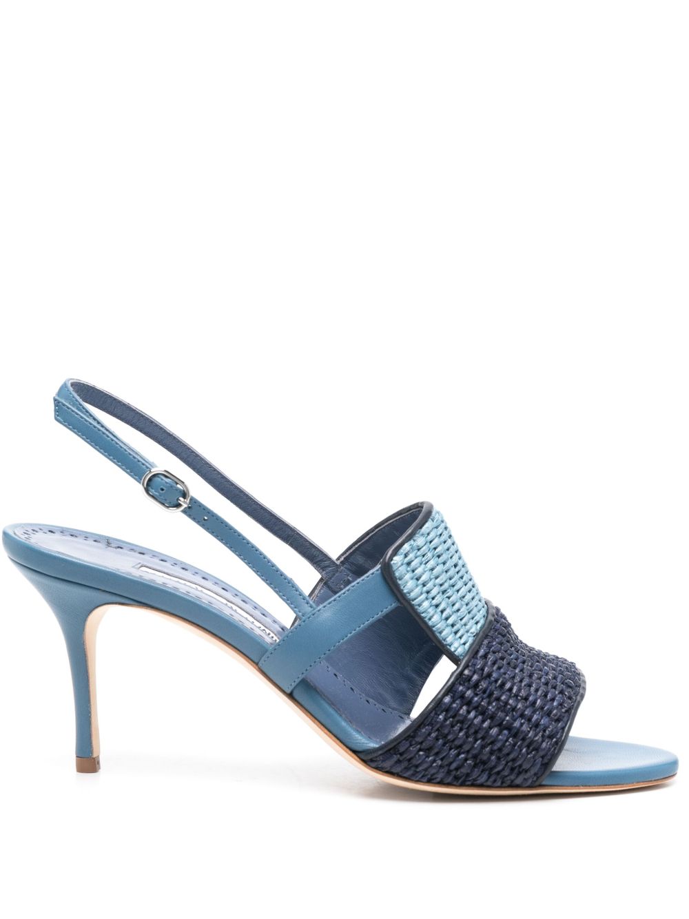 Manolo Blahnik Fabiola 高跟凉鞋（8.5厘米） - 蓝色