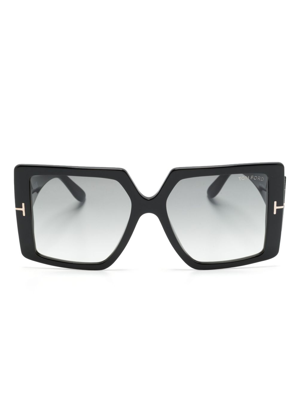 TOM FORD Eyewear Quinn 方框太阳眼镜 - 黑色