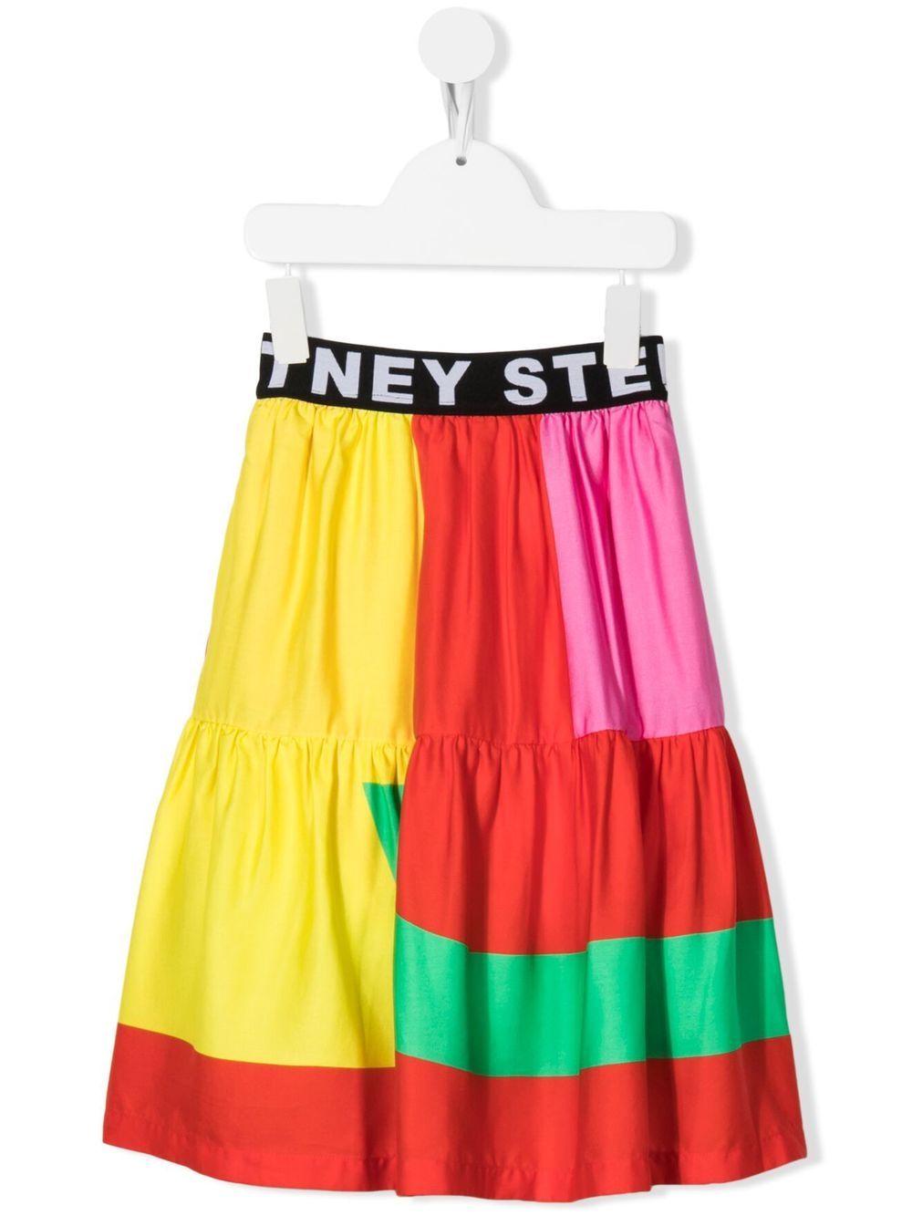Stella McCartney Kids 斯特拉·麦卡特尼 logo腰边半身裙 - 红色