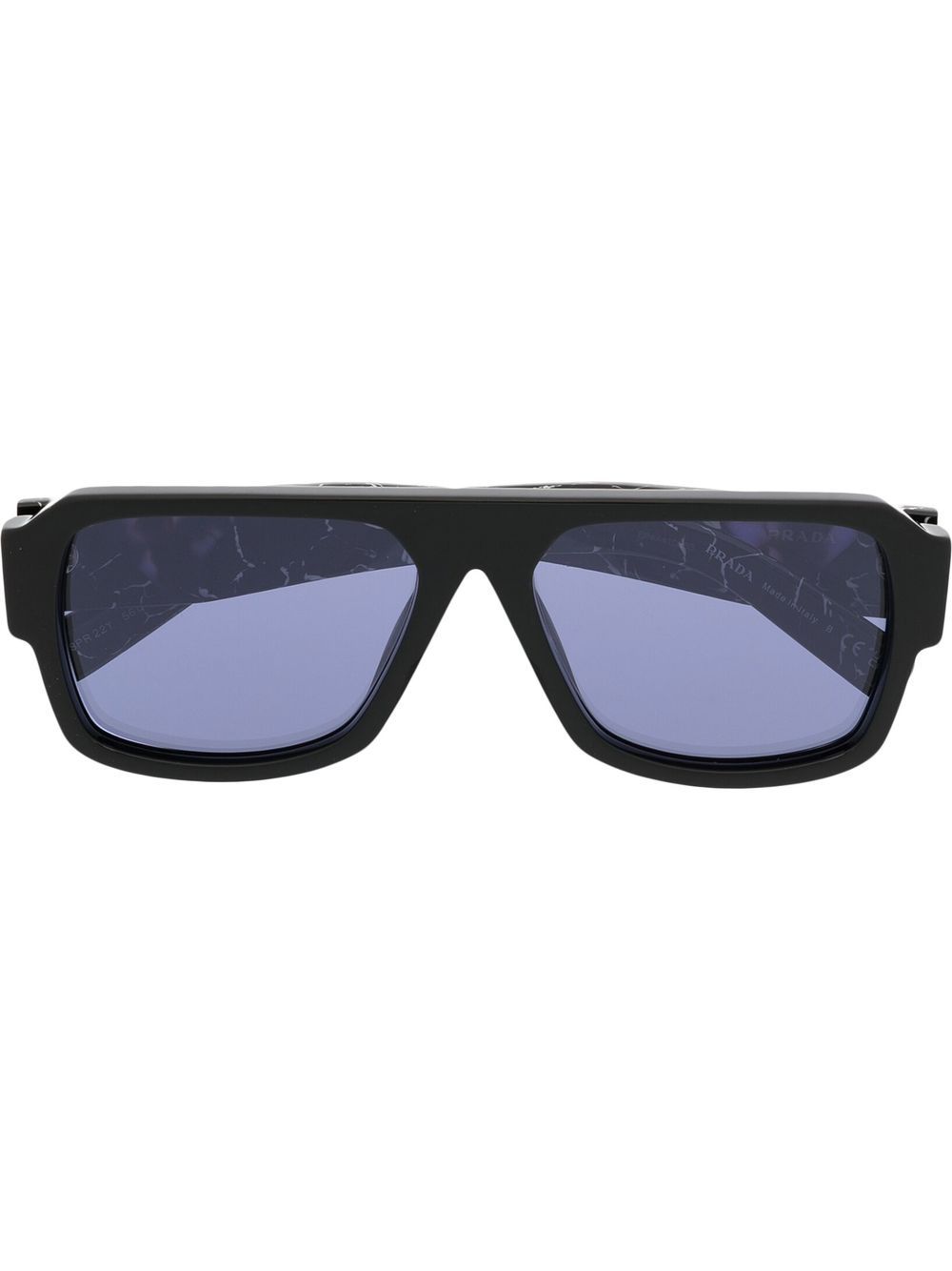 Prada Eyewear 普拉达 有色镜片方框太阳眼镜 - 蓝色