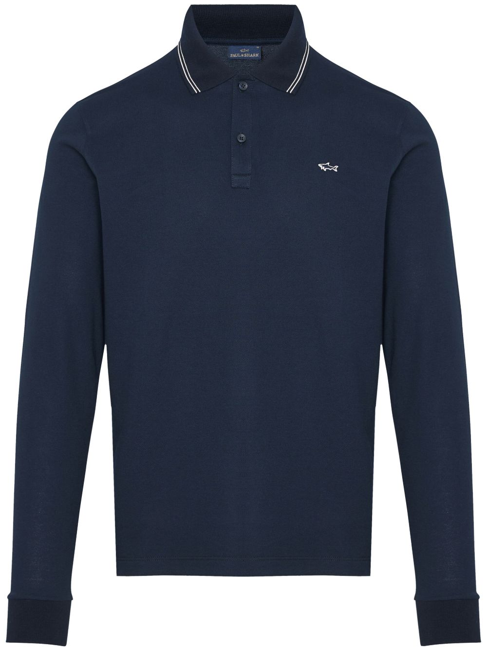 Paul & Shark logo刺绣polo衫 - 蓝色