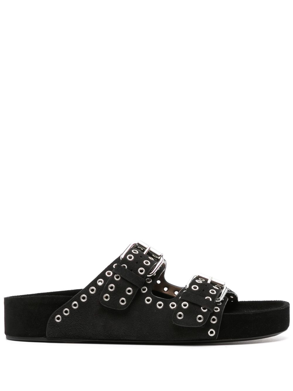 ISABEL MARANT Lennyo 孔眼缀饰凉鞋 - 黑色