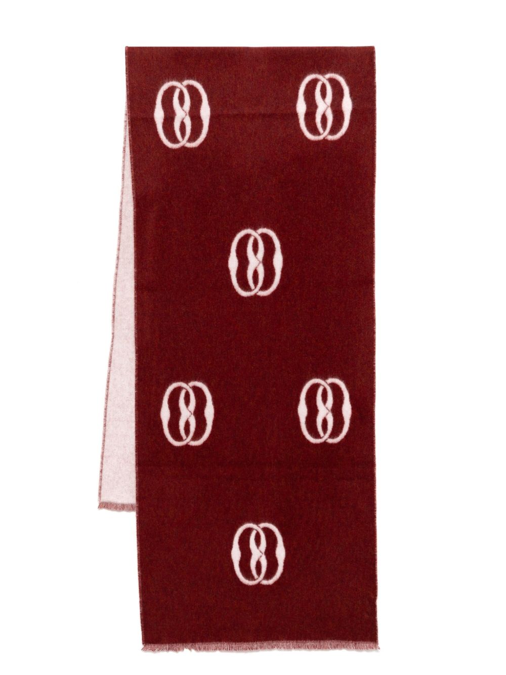 Bally Emblem 围巾 - 红色