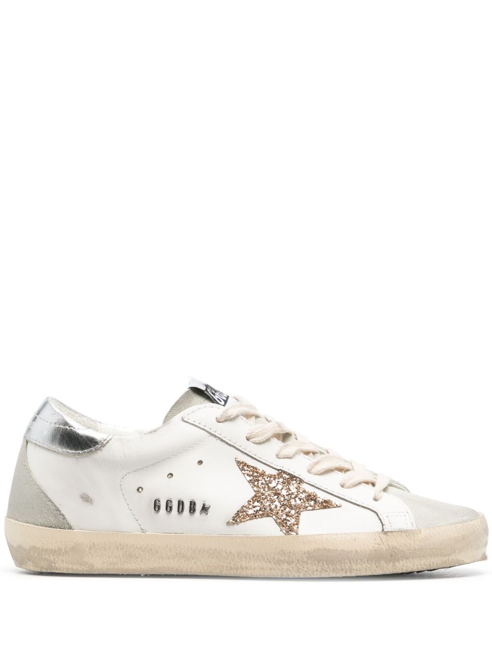 Golden Goose Super-Star 皮质运动鞋 - 白色