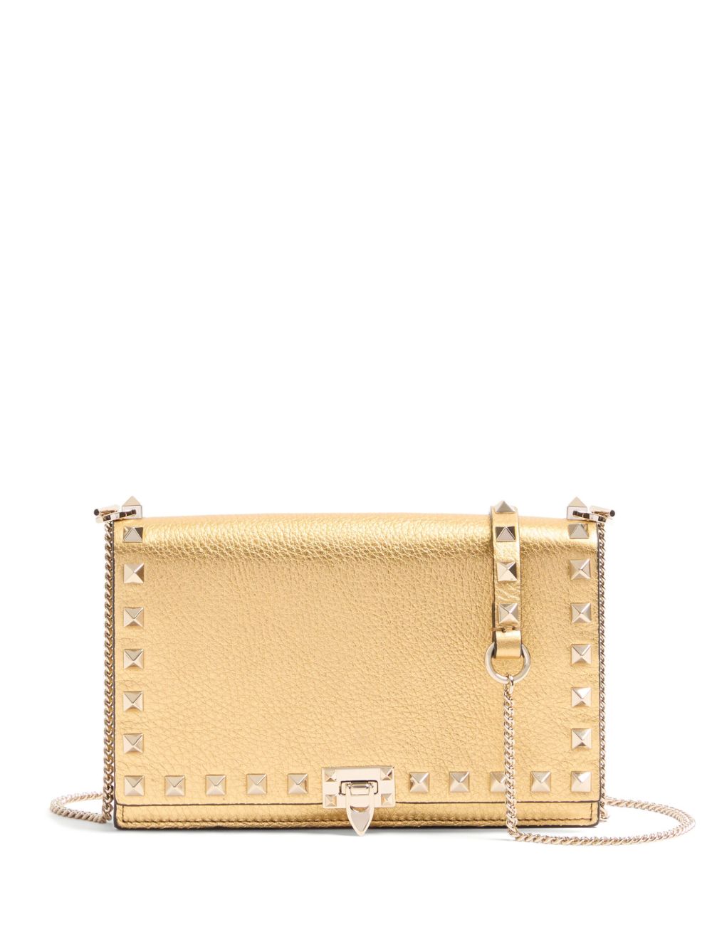 Valentino Garavani Rockstud 皮质迷你包 - 金色