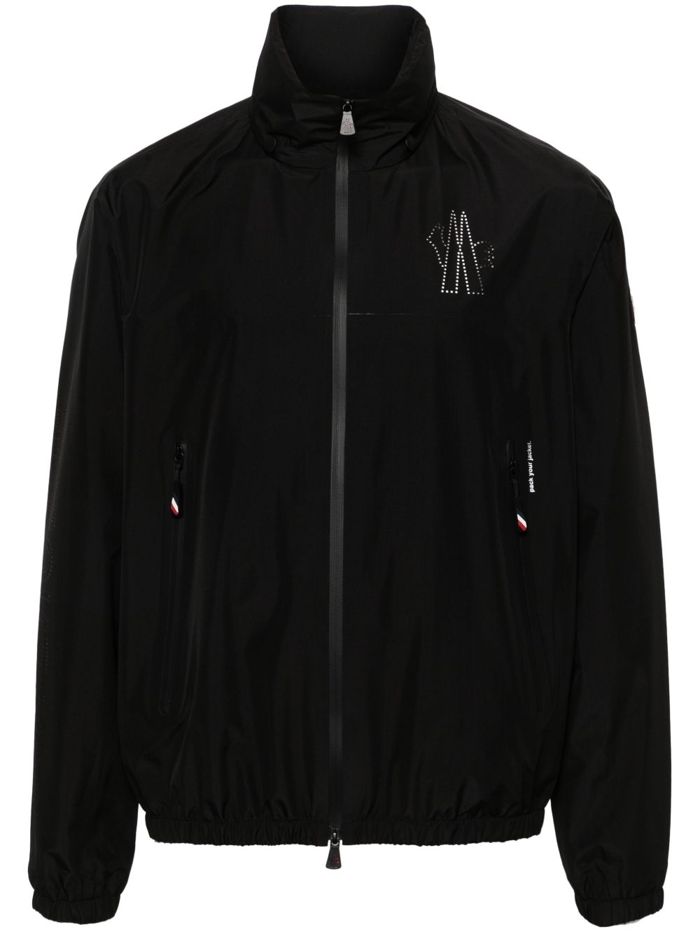 Moncler Grenoble Veille 拉链防风衣 - 黑色