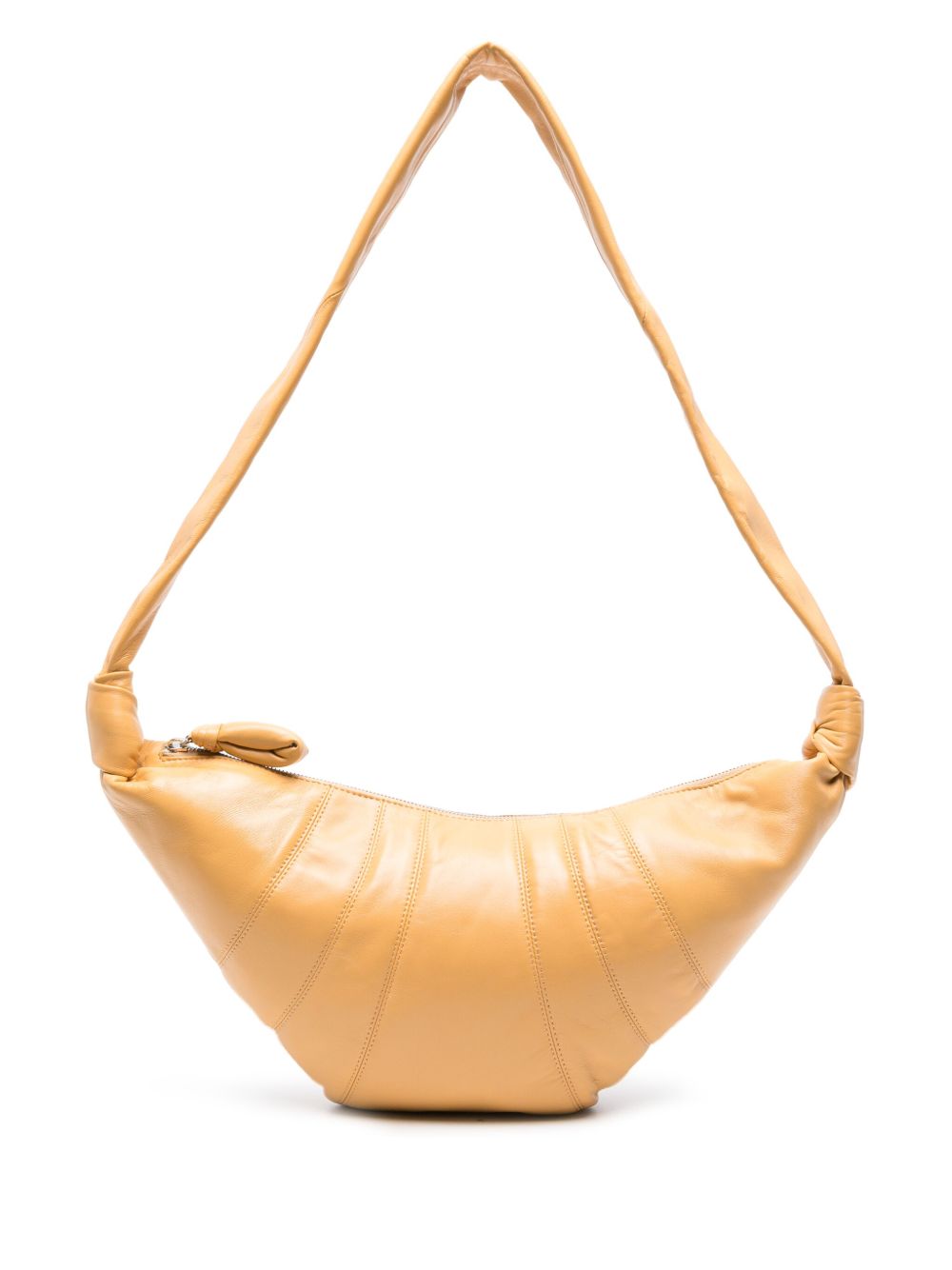LEMAIRE Croissant 中号皮质单肩包 - 橘色