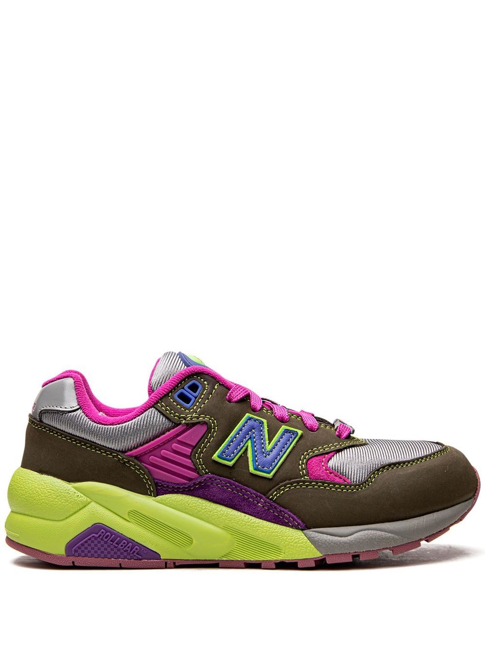 New Balance x Stray Rats 580 Pink/Khaki 低帮运动鞋 - 绿色