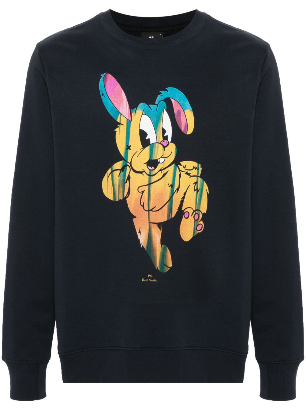 PS Paul Smith Painted Bunny 印花卫衣 - 蓝色