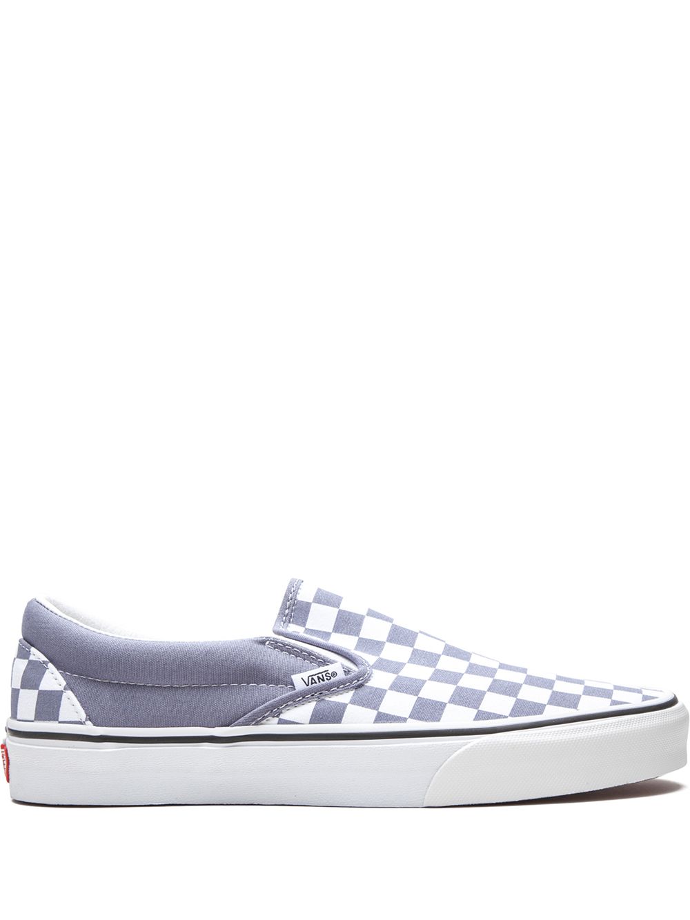 Vans 棋盘格套穿式板鞋 - 蓝色