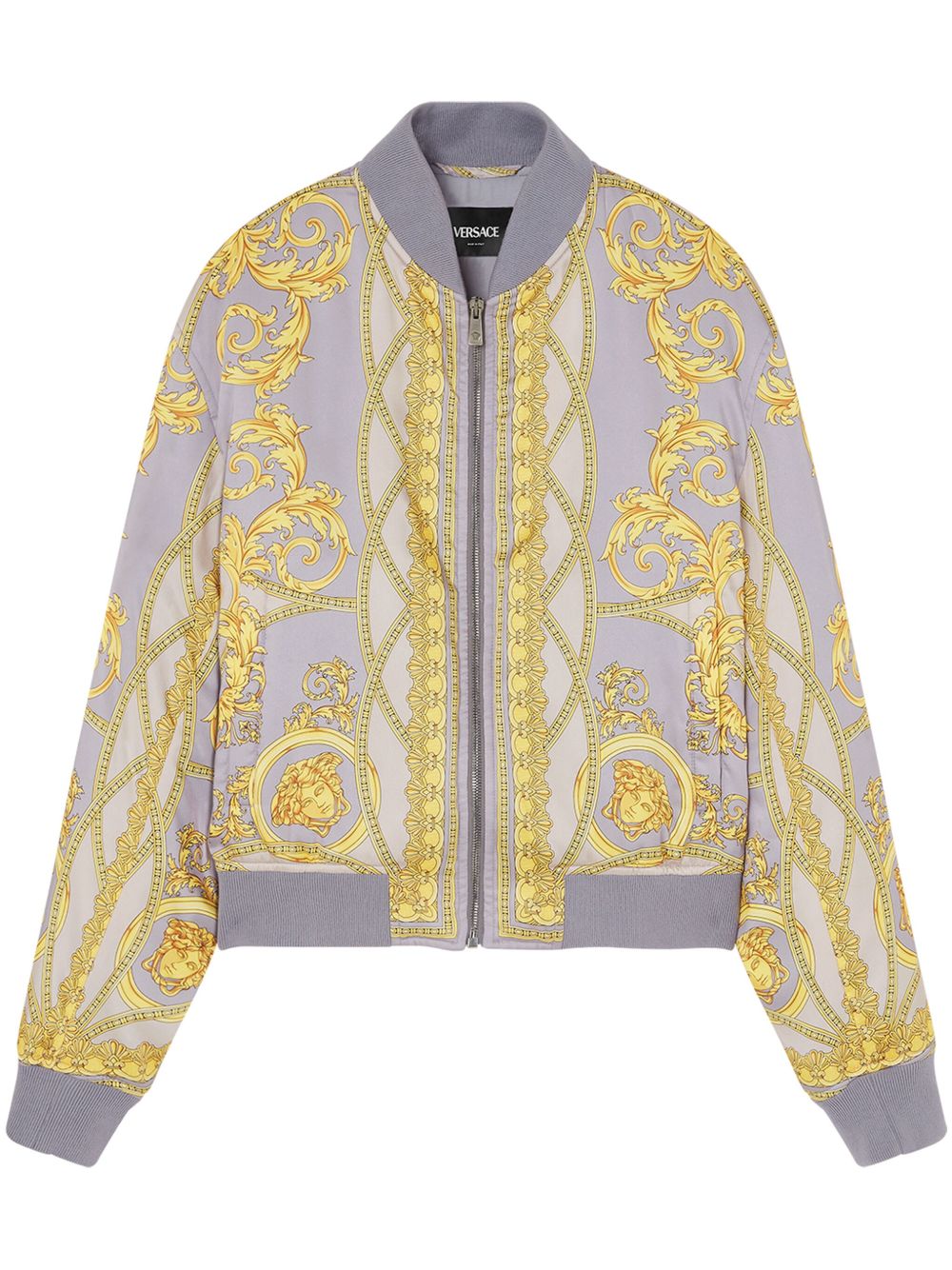 Versace La Coupe des Dieux 飞行员夹克 - 灰色