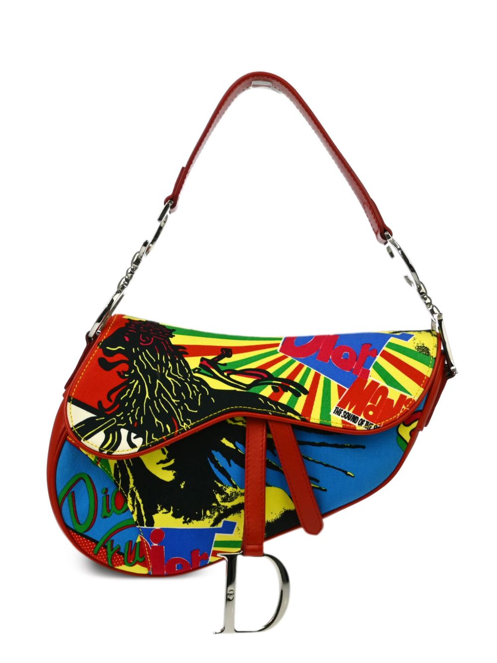Christian Dior Pre-Owned DiorMania Saddle 单肩包（2003年典藏款） - 红色