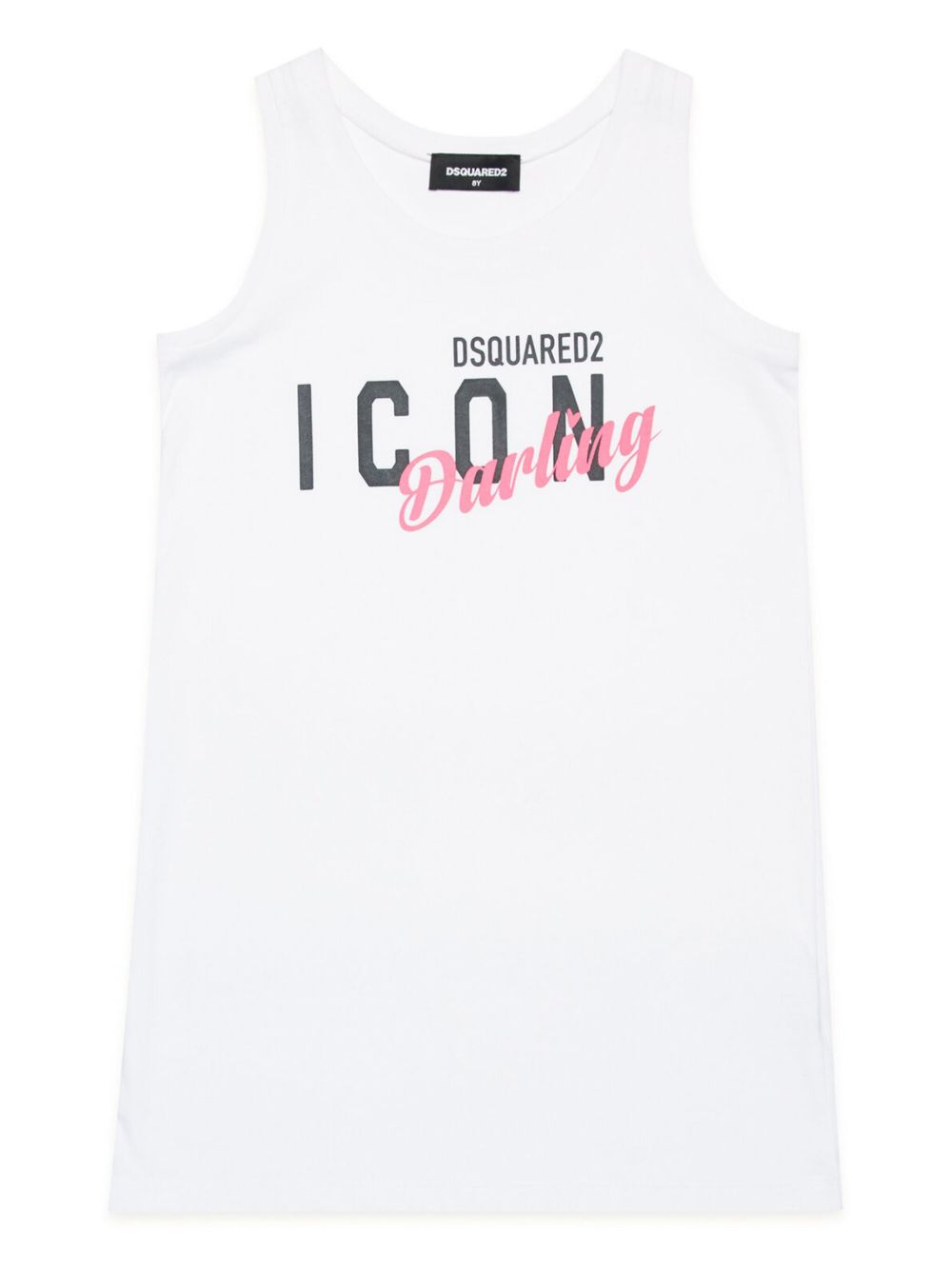 DSQUARED2 KIDS Cover-up 棉连衣裙 - 白色