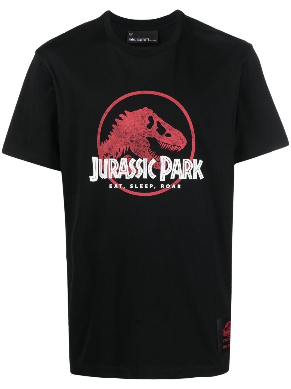 Neil Barrett Jurassic Park 印花T恤 - 黑色