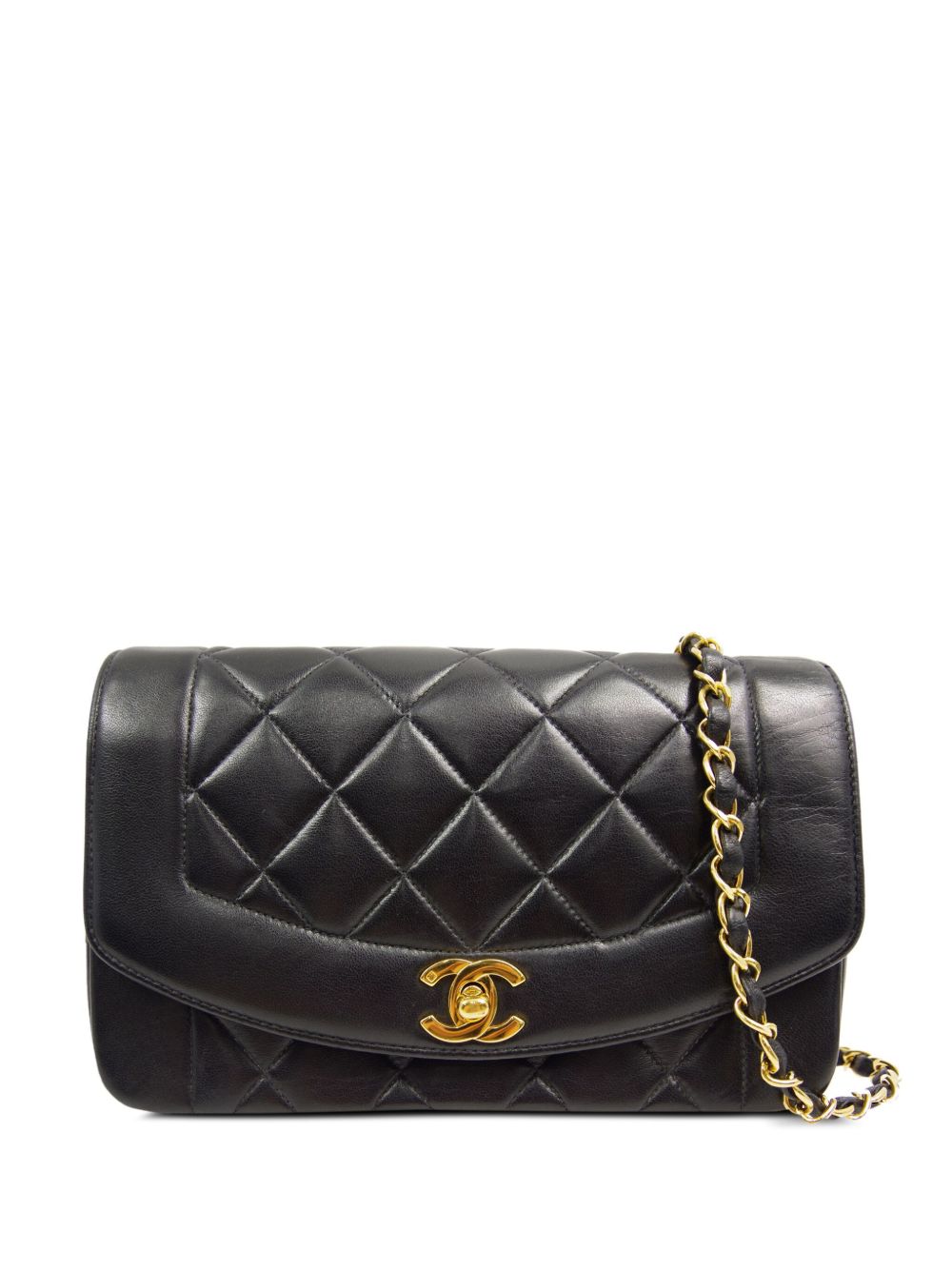 CHANEL Pre-Owned Diana 小号单肩包（1997年典藏款） - 黑色