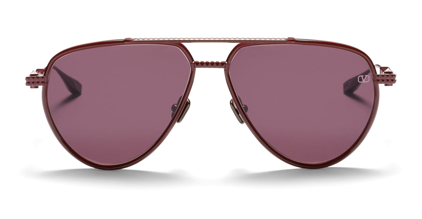 Valentino Eyewear V-stud-ii 波尔多红太阳镜