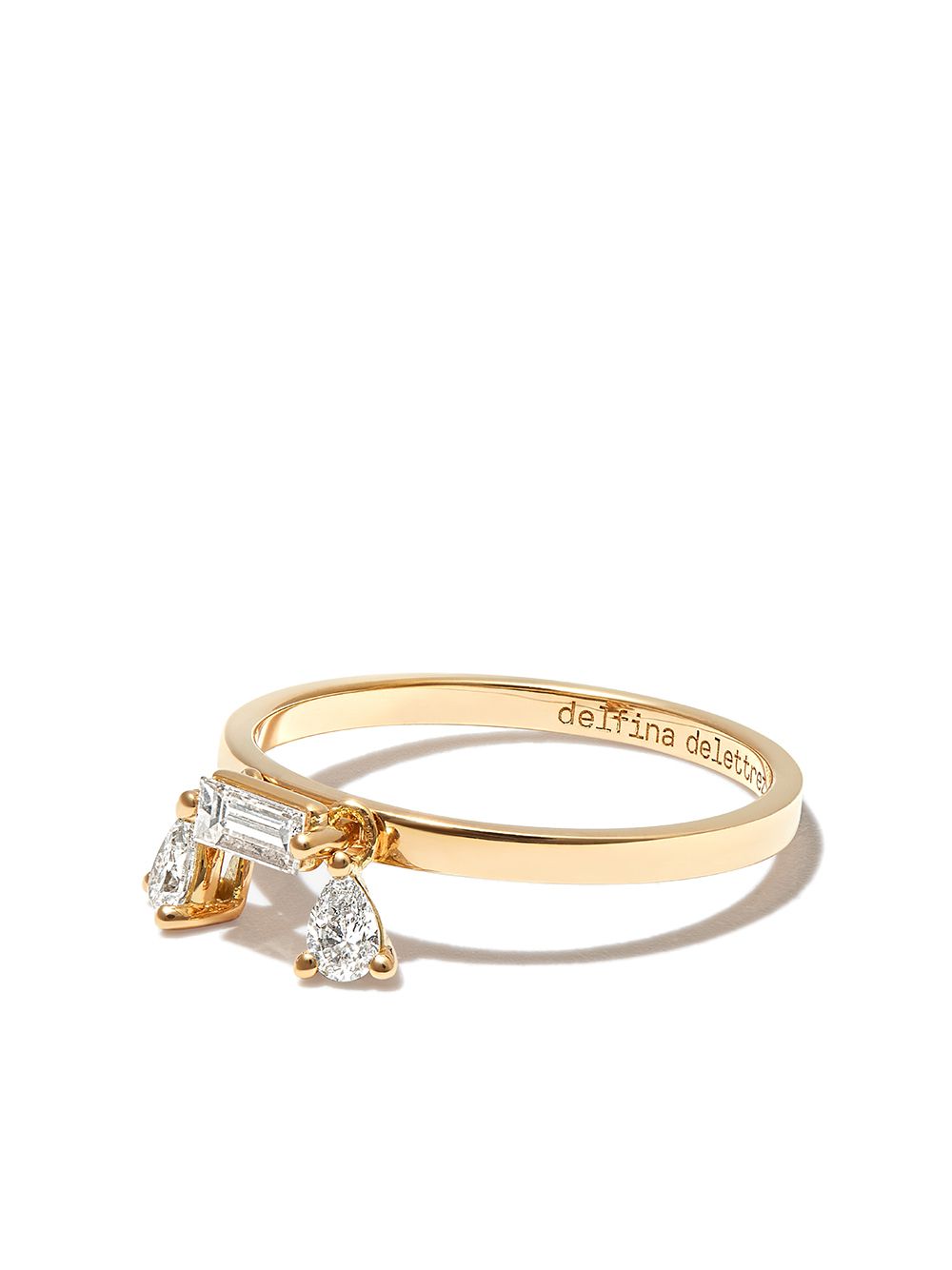Delfina Delettrez Dancing Diamonds 18K黄金戒指 - 金色