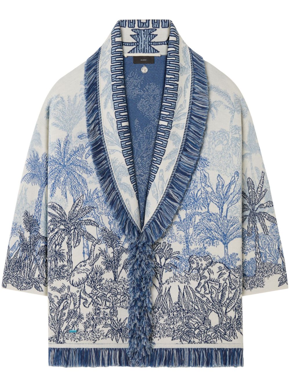 Alanui Jungle Toile de Jouy 开衫 - 蓝色