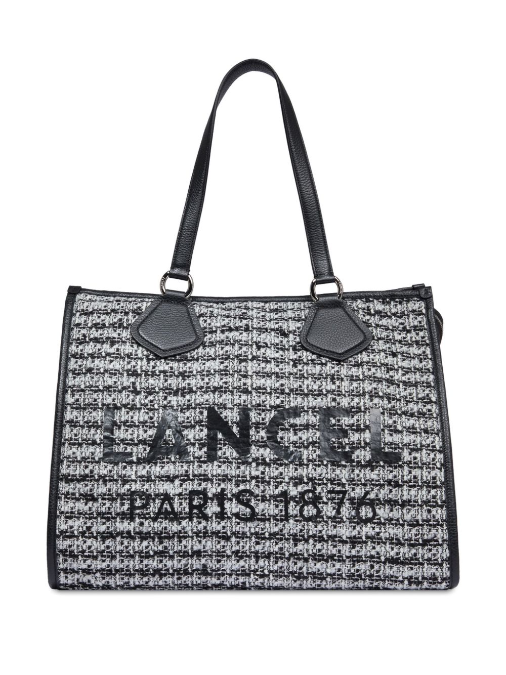 Lancel logo印花大号托特包 - 黑色