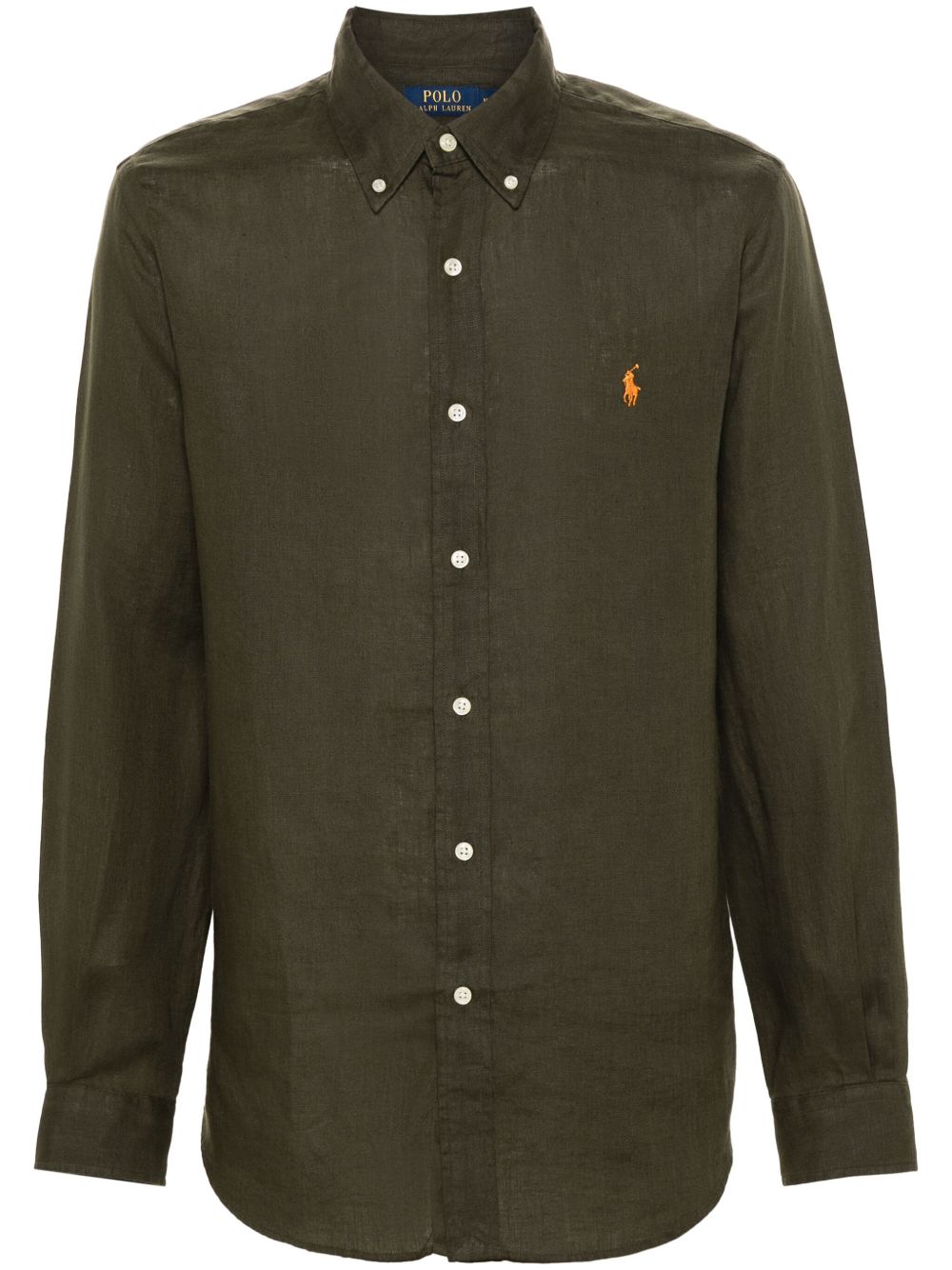 Polo Ralph Lauren Polo-Pony 亚麻衬衫 - 绿色