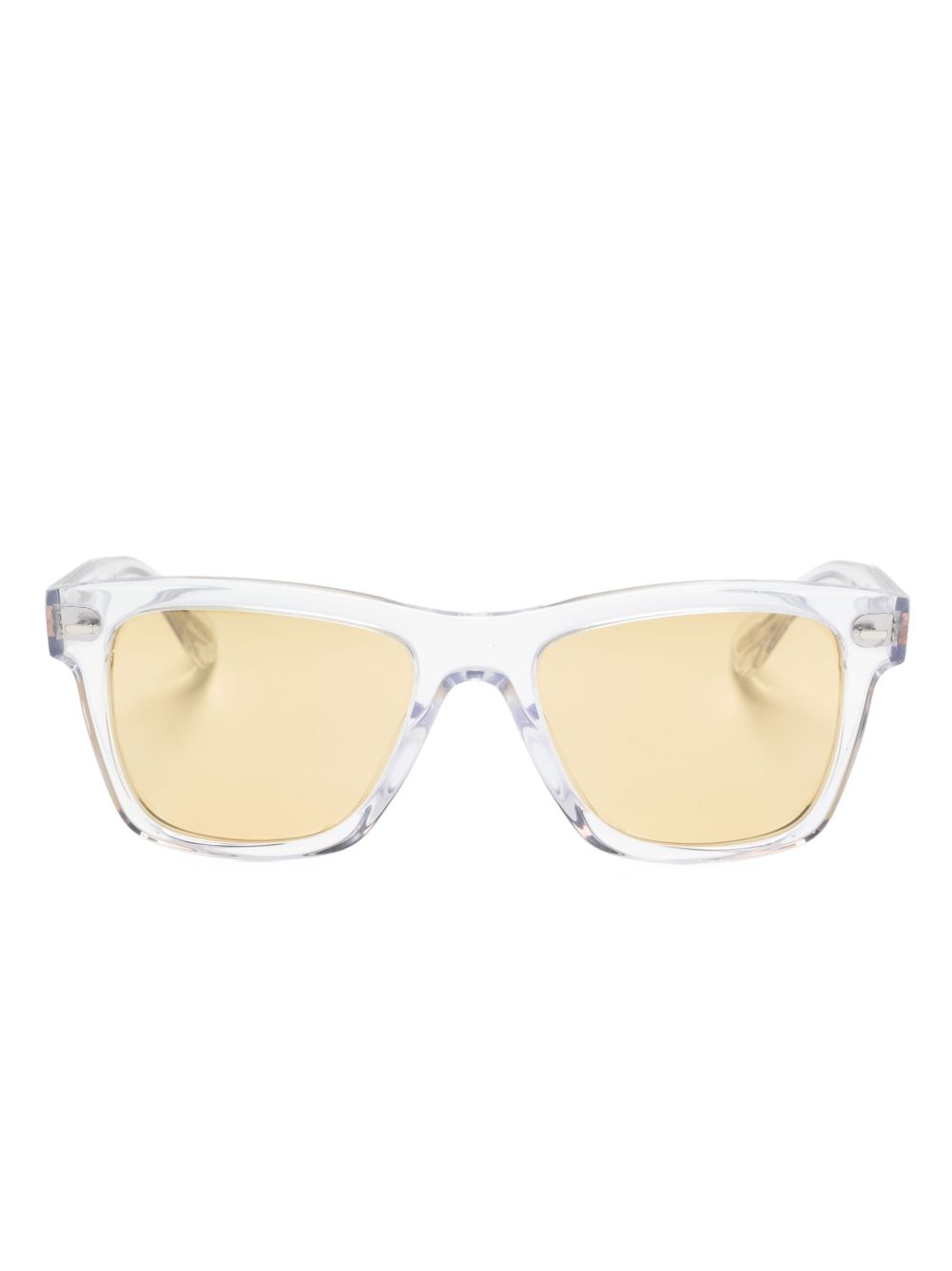 Oliver Peoples Oliver 方框太阳眼镜 - 白色