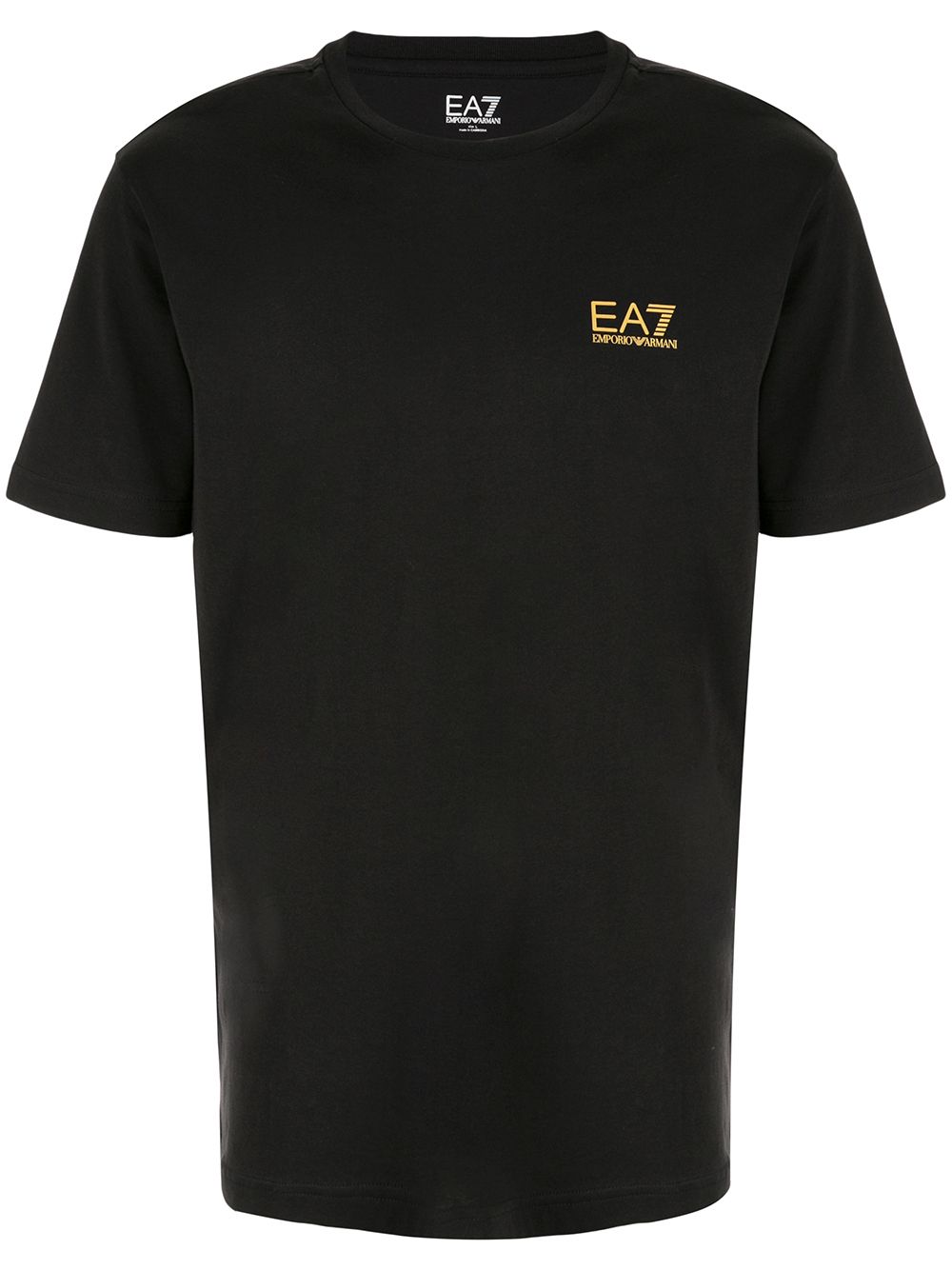 Ea7 Emporio Armani logo T恤 - 黑色