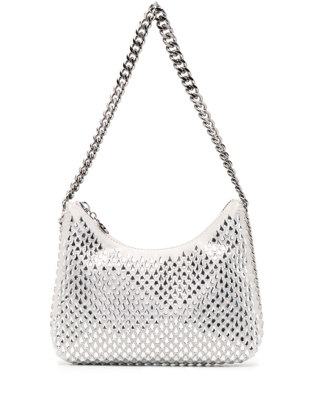 Stella McCartney Falabella 晶饰迷你单肩包 - 灰色