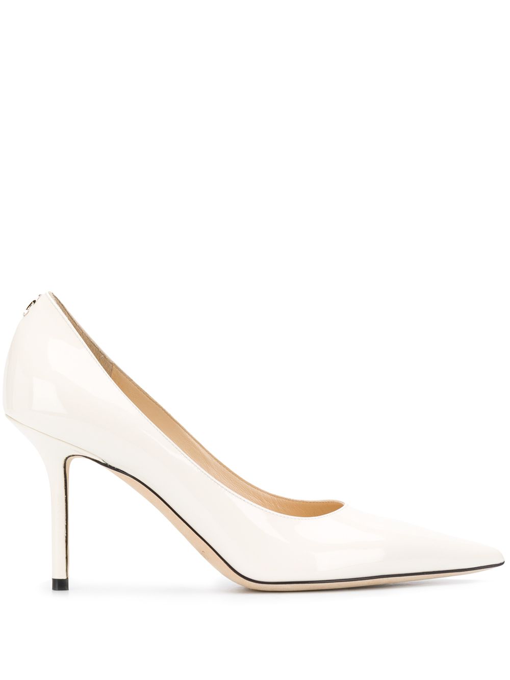 Jimmy Choo Love 漆皮高跟鞋 - 白色