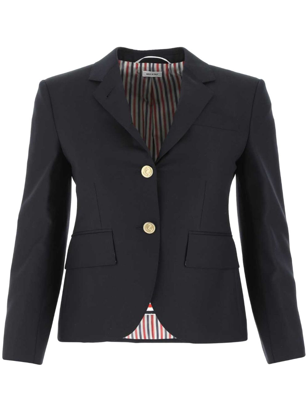 Thom Browne 单排扣短款西装夹克 - 蓝色