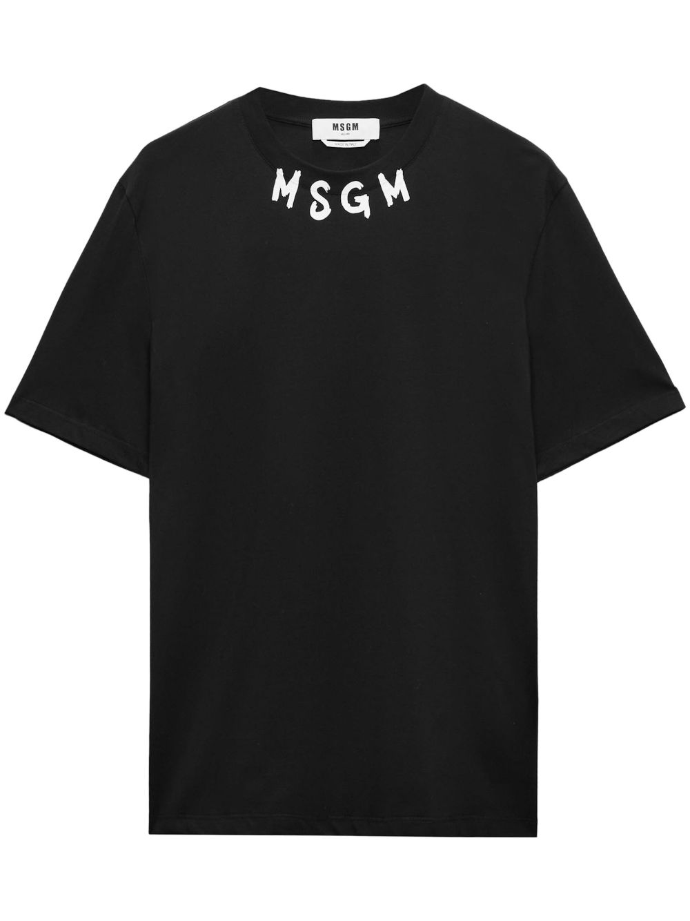 MSGM 笔触感logo T恤 - 黑色